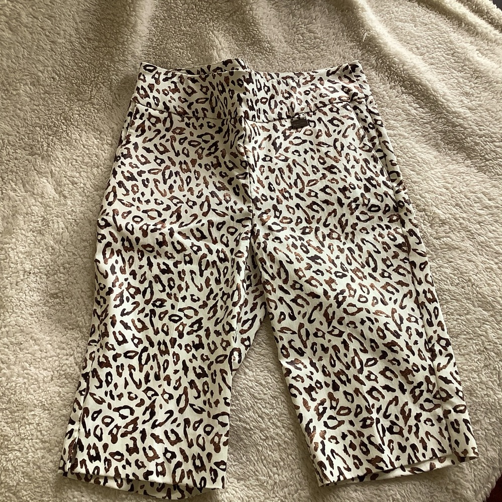 Michael Tyler faux leather leopard shorts 4 Nice!